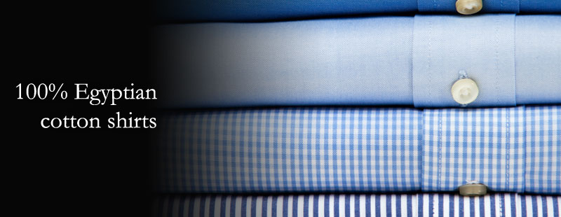 100% Egyptian cotton shirts