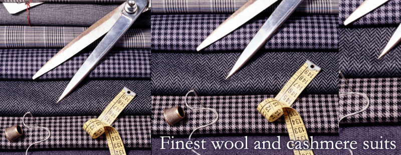 Finest wool and cashmere suits
